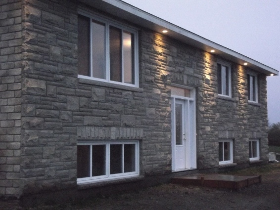 stone on house